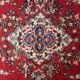 Handmade vintage Persian Malayer rug 127cm x 193cm, 1950s