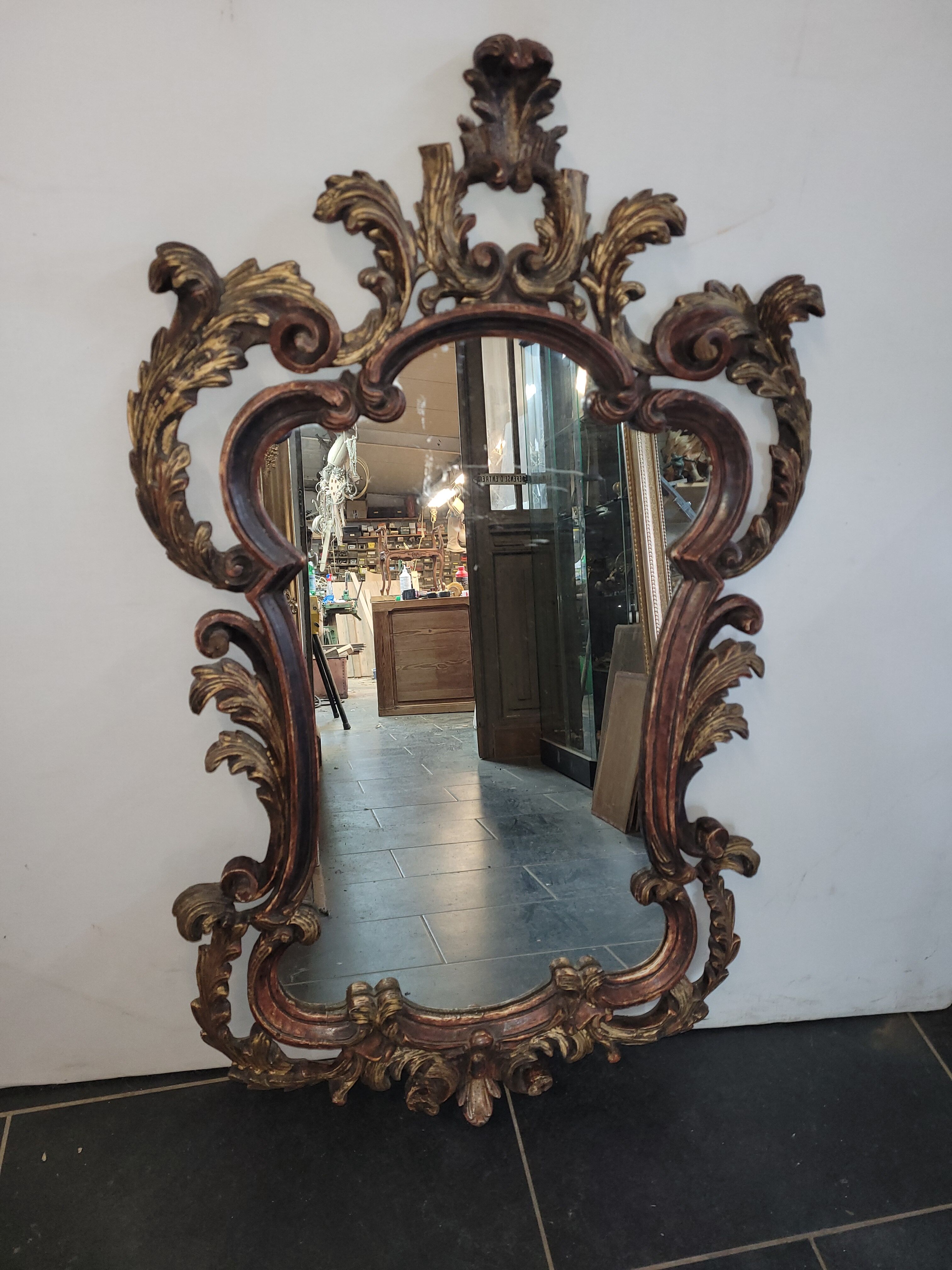 Rocaille mirror Louis XV style, 120/73cms