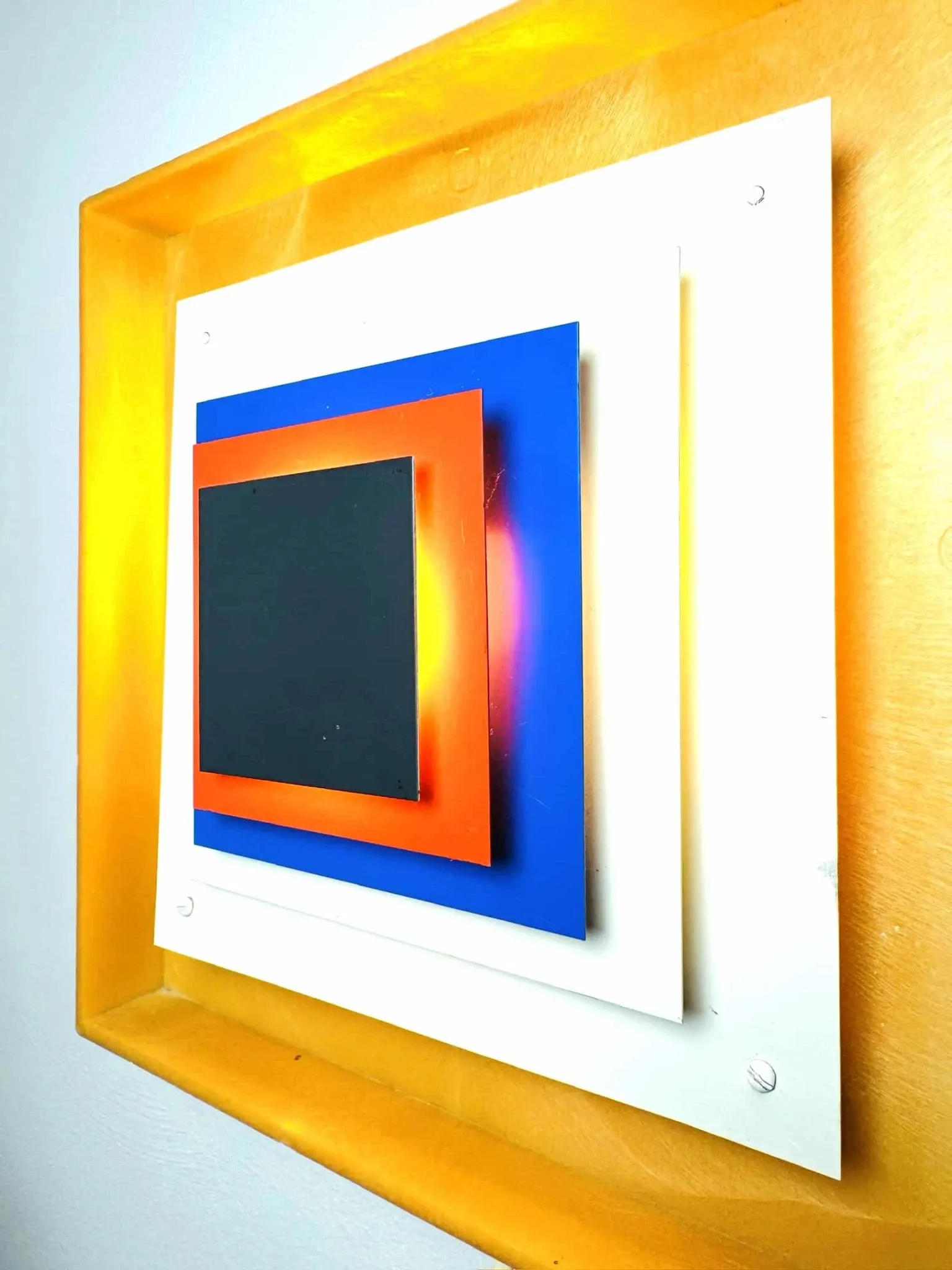 Kvadrille Wall Lamp By Bengt Karlby For Lyfa, Denmark, 1970S