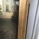 Golden mirror with sheet 151 x 103 cm