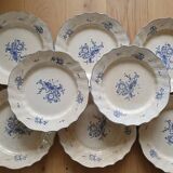 Lot de 8 assiettes Boch Frères la Louvière
