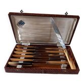 box of 12 vintage table knives
