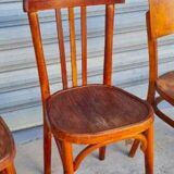 Set of 4 mismatched bistro chairs