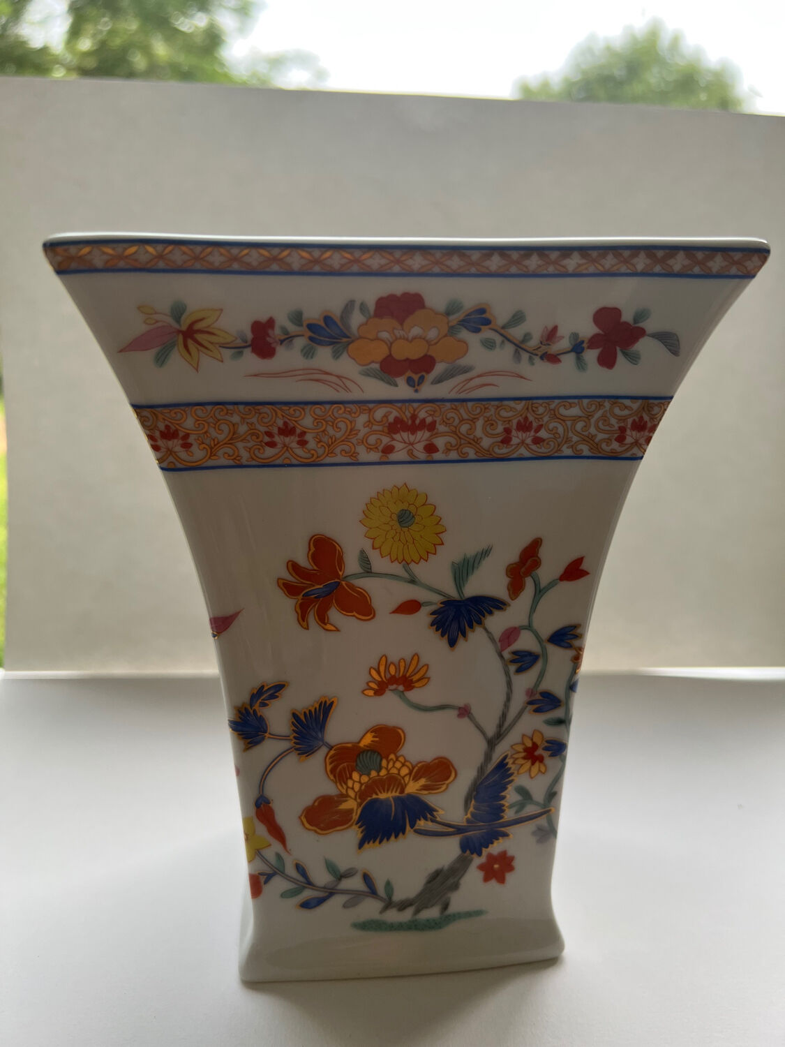 Square vase Bernardaud Pondicherry