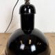 Black Enamel Industrial Pendant Lamp from AEG, 1930s