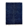 Modern Moroccan carpet dark blue