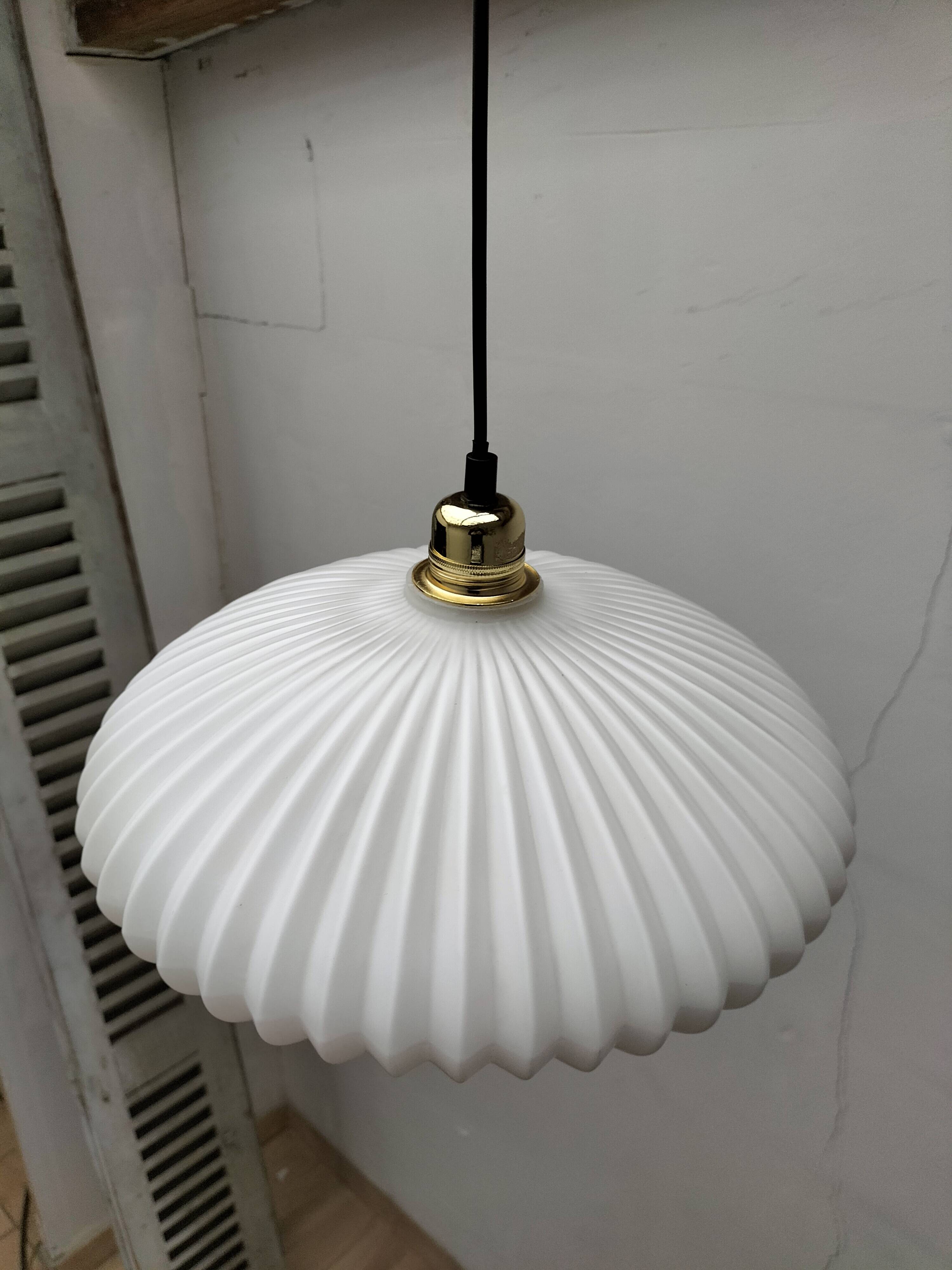 Vintage glass pendant light