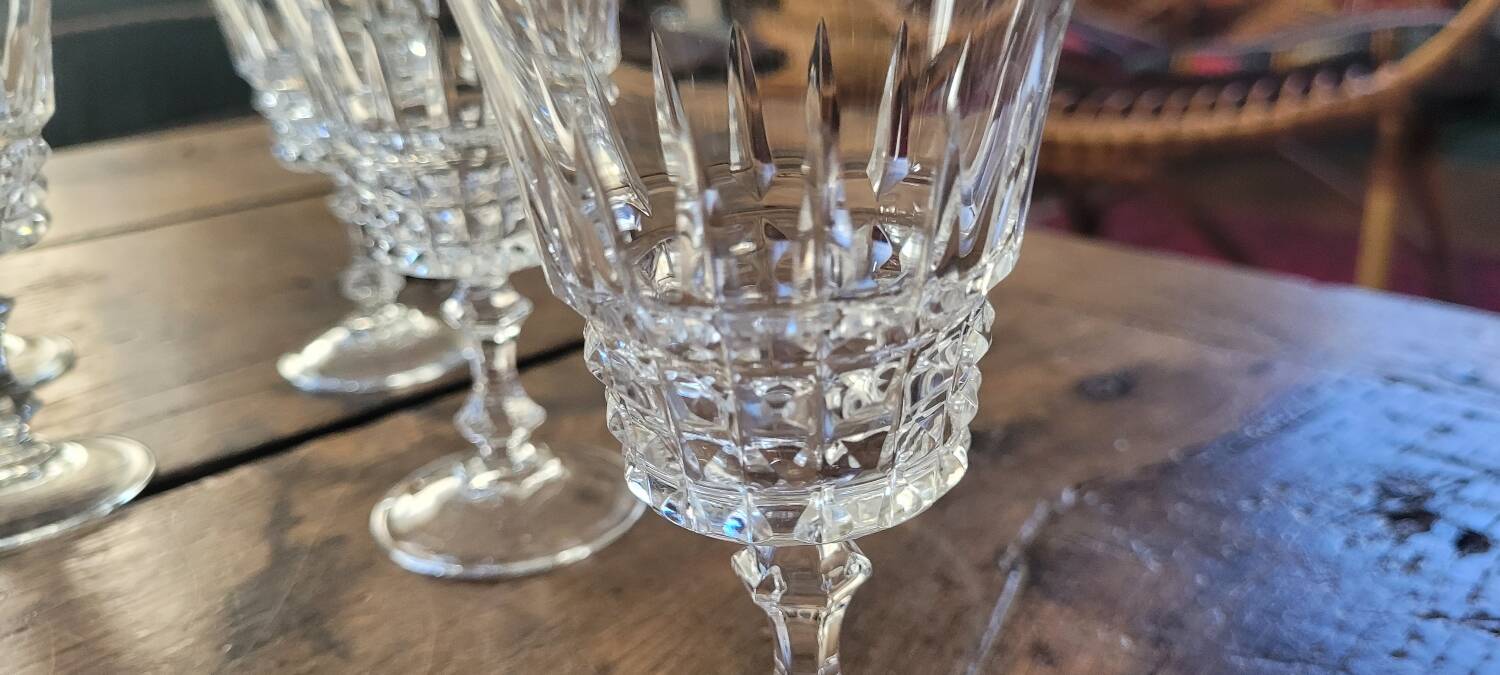 50s crystal glasses