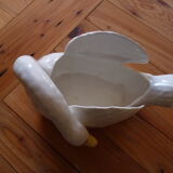 Cache pot cygne manufacture royale nimy