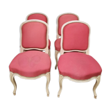 Suite of 4 Louis XV style chairs