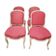 Suite de 4 chaises de style Louis XV