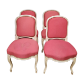 Suite of 4 Louis XV style chairs