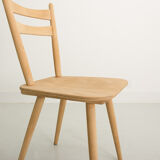 Set of 3 bistro chairs, entirely sandblasted