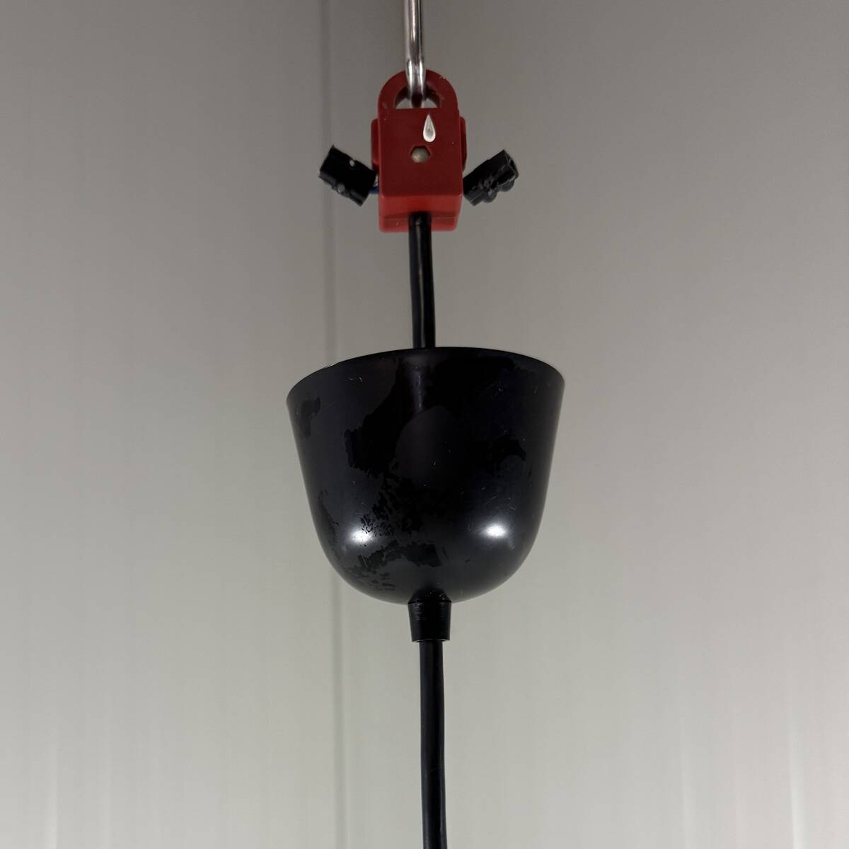 Peill & Putzler cone shaped glass hanging lamp, Germany