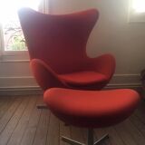 Fauteuil et pouf Egg Arne Jacobsen Ed Fritz Hansen