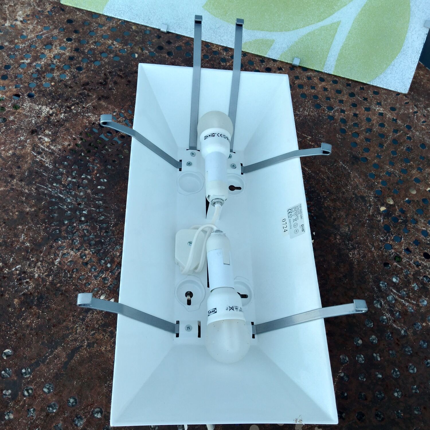 Pair of Gyllen glass wall lamps