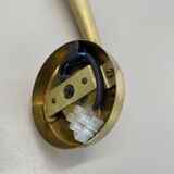 set of 2 Brass "TORCH" Stilnovo Style Theatre Wall Light Sconces, Italy, 1970s