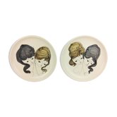 Assiettes Vallauris Le Brescon 1950