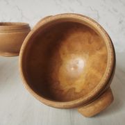Bols en grès vintage à oreilles