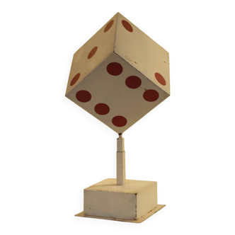 Metal dice Casino sign from the 60s