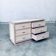 Washed Rattan Chest of Drawers, 1980s