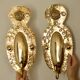 Pair of large mid-century Swedish brass sconces
