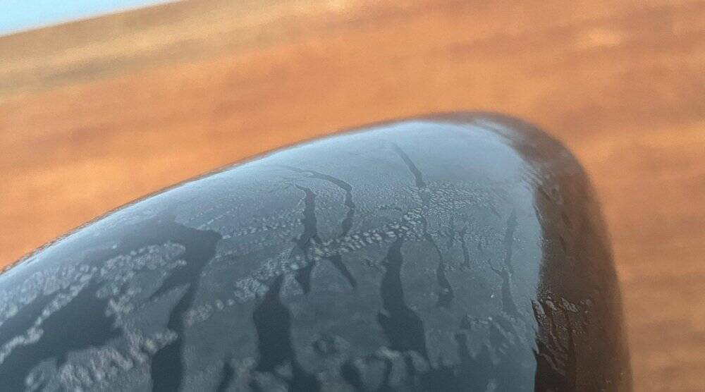 Postmodern black art glass vase by Hans Jürgen Richartz for the Richartz art collection, 1980s.