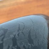 Postmodern black art glass vase by Hans Jürgen Richartz for the Richartz art collection, 1980s.