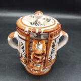 Glazed terracotta guest ashtray - Chocolate