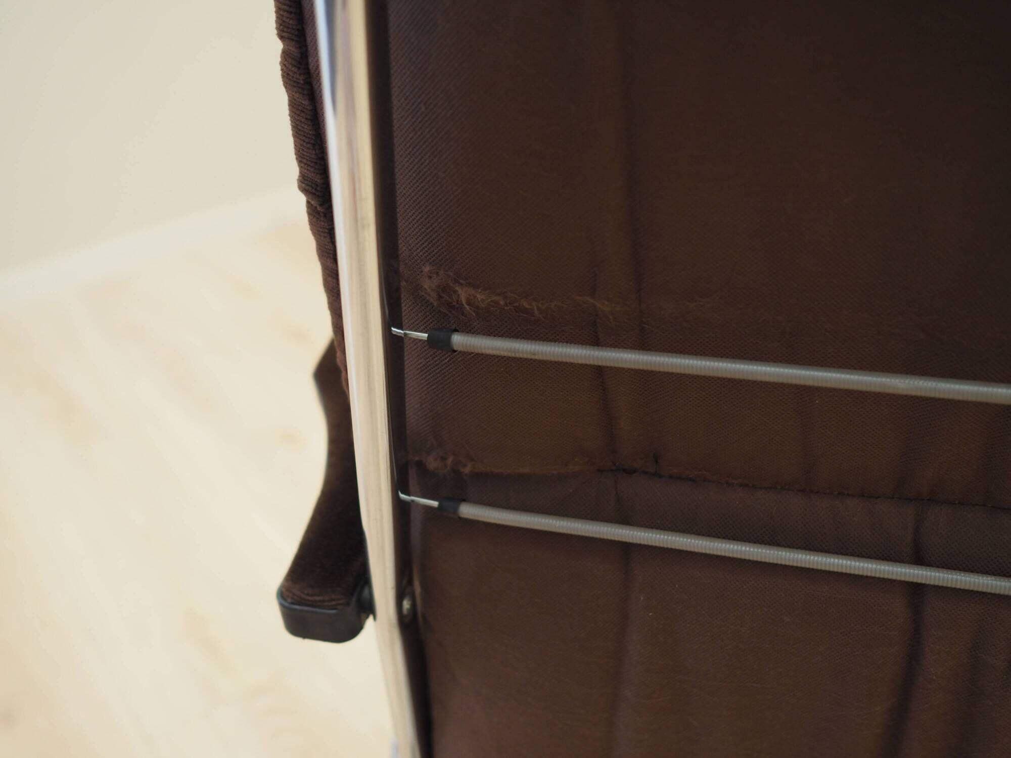 Brown velour armchair, Danish design, 1970s, production: Denmark