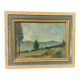 Ennio Cocchi landscape and still life painted on both sides of the panel.