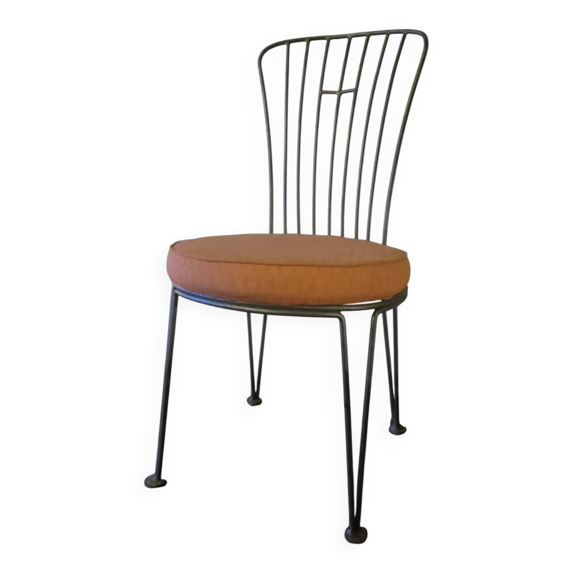 Early 20th century cast iron garden chair