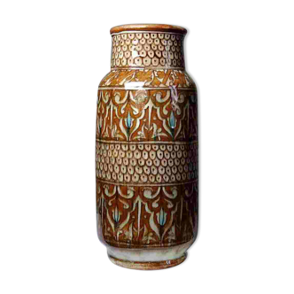 Large vase, Moroccan Safi handcrafted & traditional pottery, old 20th century