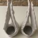 Pair of ceramic swans