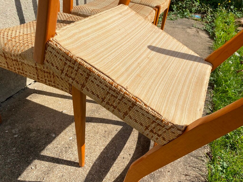 Series of 4 chairs in Scandinavian style 1960