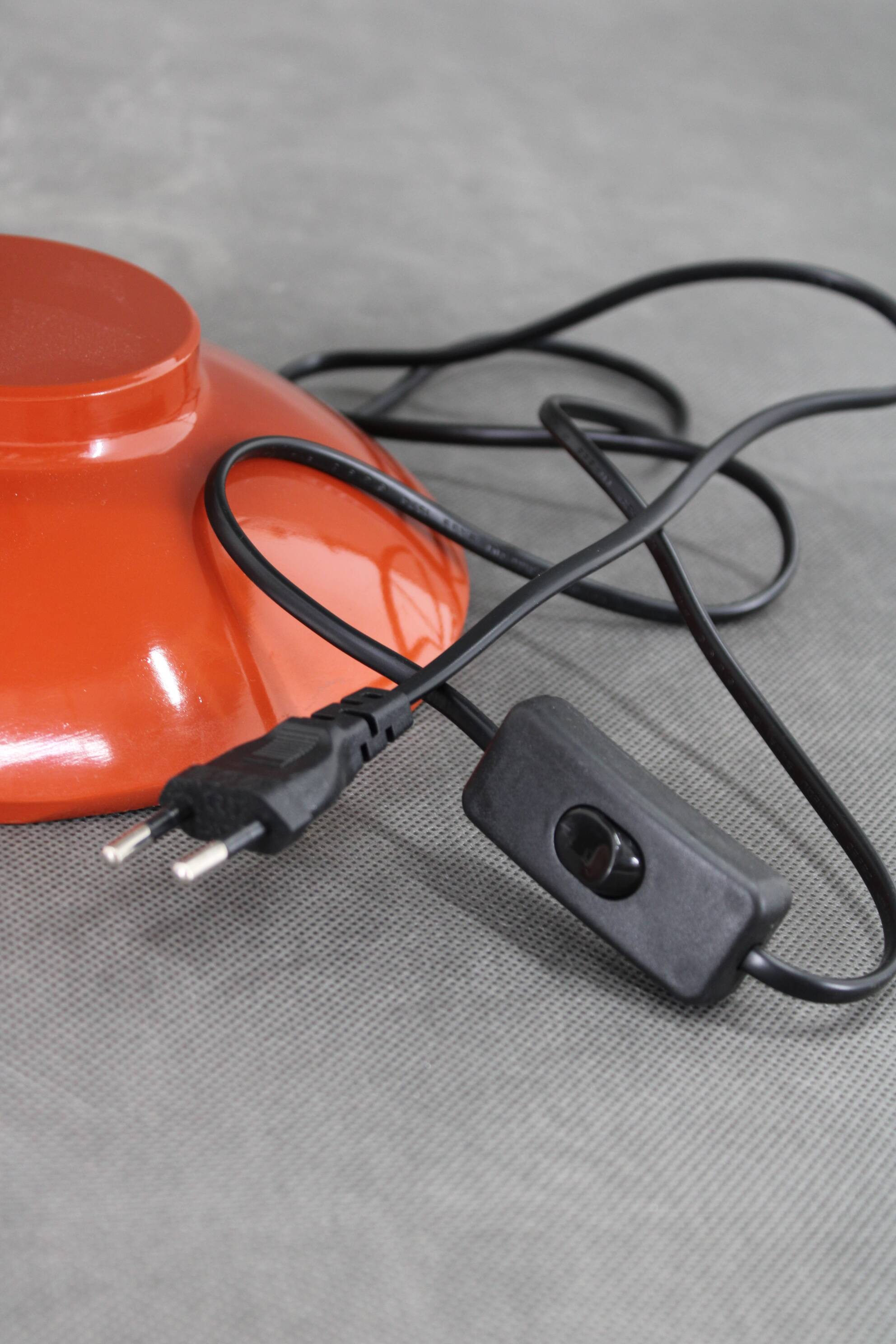 1970s Red Table Lamp ,Czechoslovakia