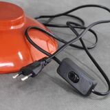 Lampe de table rouge des années 1970, Tchécoslovaquie