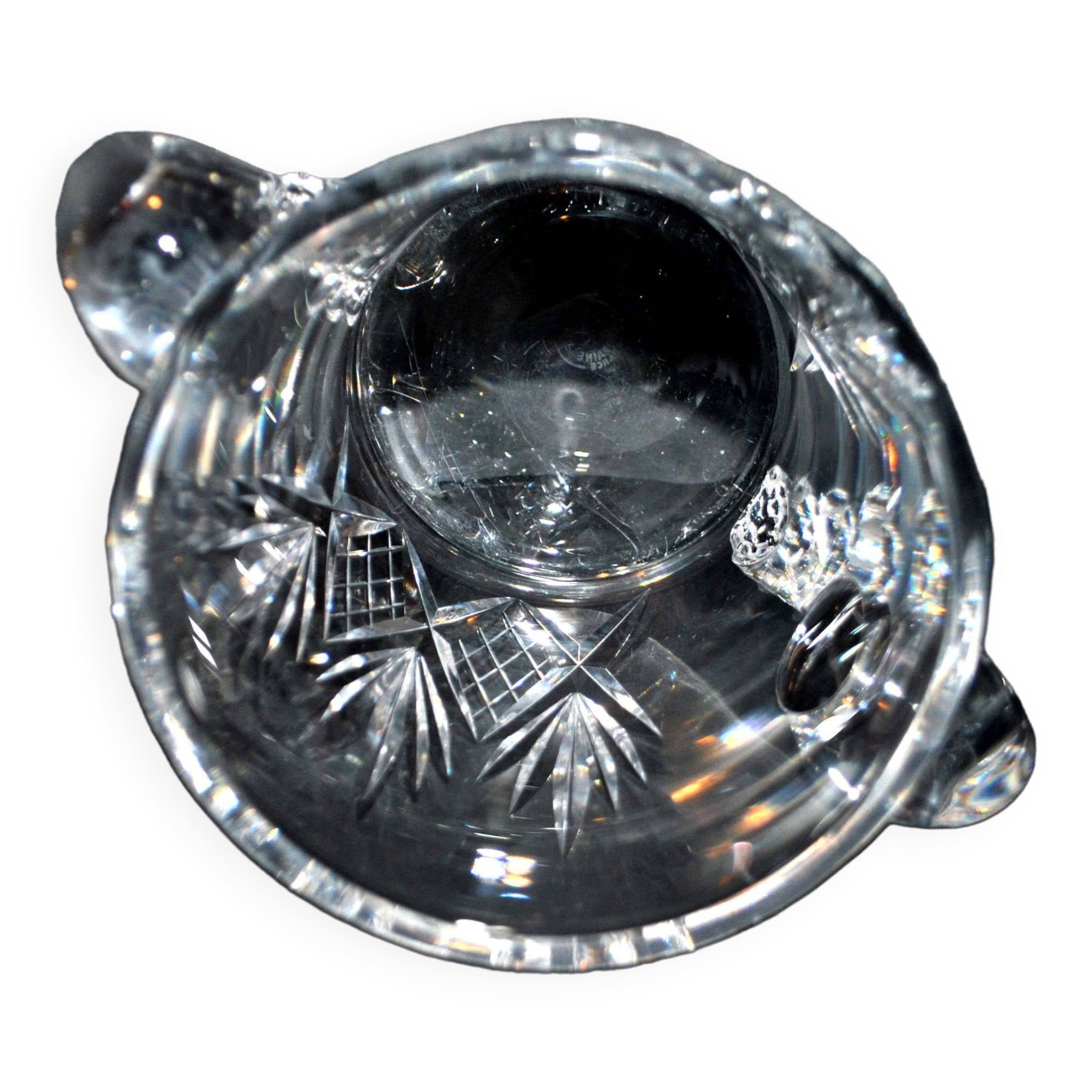 CRISTALLERIE LORRAINE LEMBERG Junon cut crystal ice bucket Chantilly style