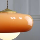 Space Age Brown Pendant Lamp from Guzzini, 1960s