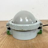 Industrial Cast Aluminium Wall Light with Milk Glass from Elektrosvit, 1970s