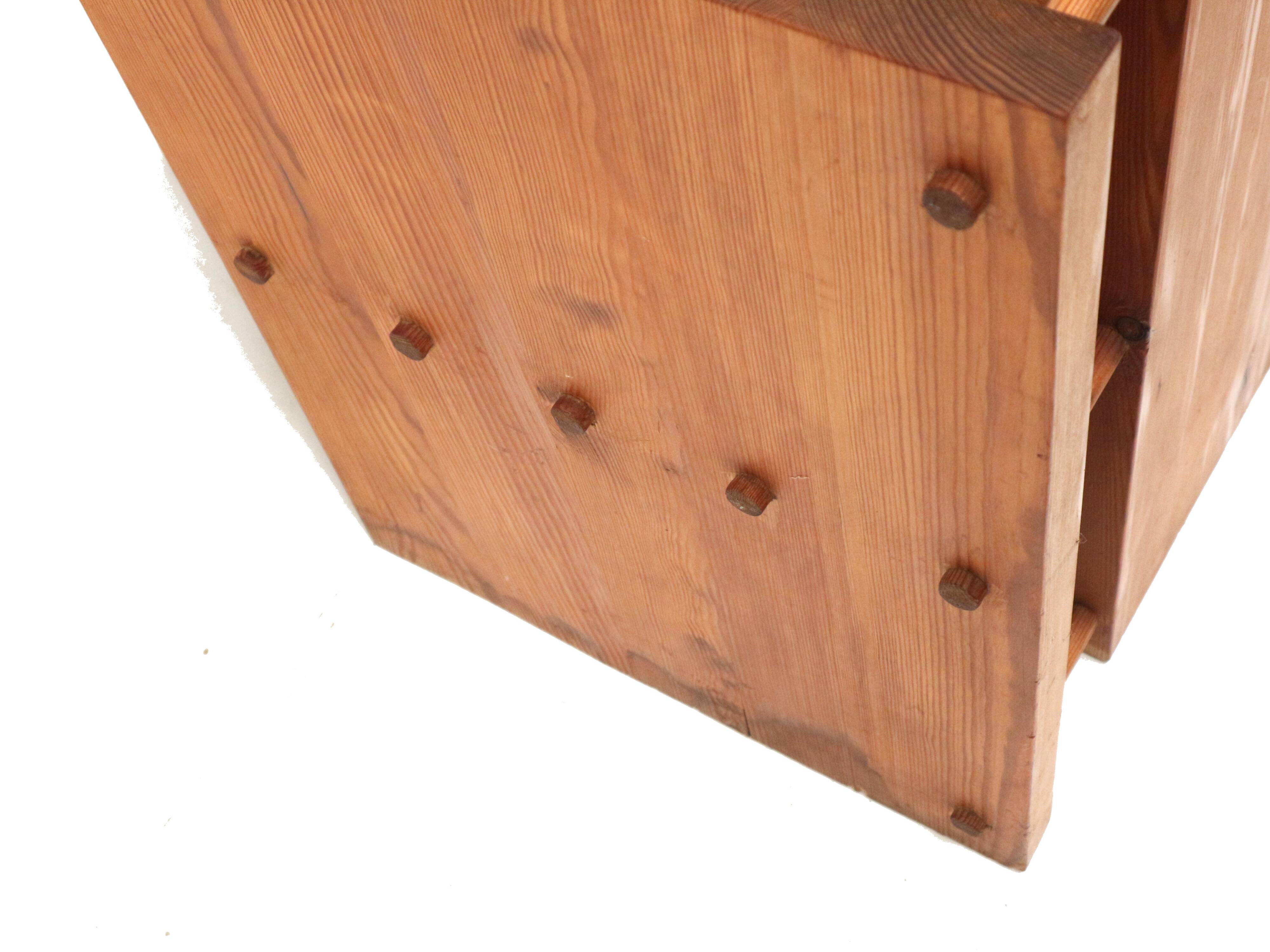 3x Very rare Modernist Brutalist armchair designed by architect Fritz Zeige