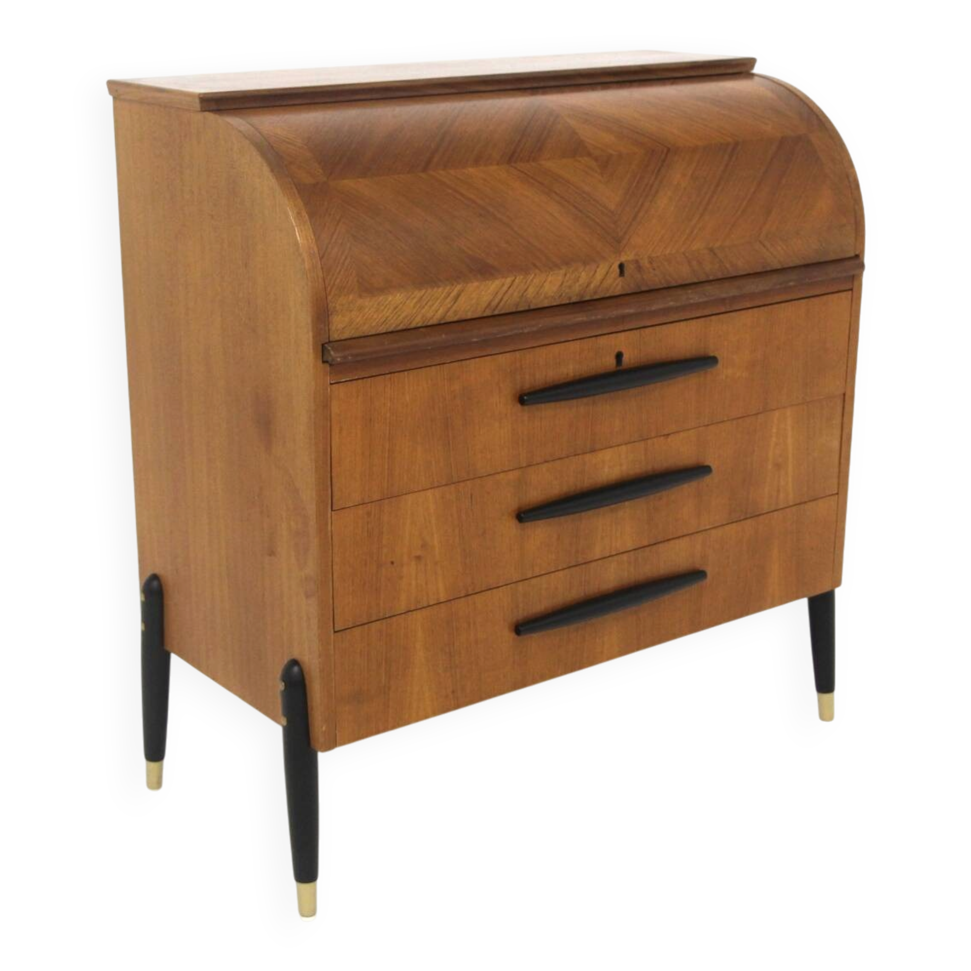 Secrétaire scandinave en teck, Bröderna Gustafssons, Suède, 1950