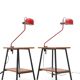 Lampe à pince métallique rouge de F. Fabbian, années 1980