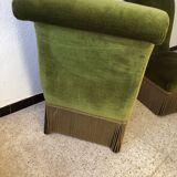Pair of vintage green velvet heaters