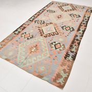5x10 Geometric 58s Antique Kilim Rug, 168x313Cm