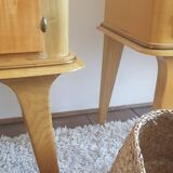 Pair of bedside tables-compass-circa 1960-Scandinavian spirit