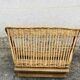 Braided wicker laundry basket