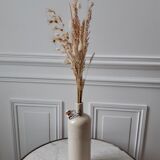 Bouteille en grès vintage beige années 70