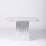 Rectangular marble coffee table