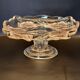 Vintage glass display stand "Pansy Bouquet Pink" — Studio Nova by Mikasa